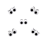 Generic Craft Black Wiggle Googly Eyes 15 ~ 20 mm