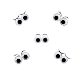 Sammy Craft Black Wiggle Googly Eyes 5 ~ 15 mm