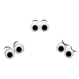 Generic Craft Black Wiggle Googly Eyes 15 ~ 20 mm