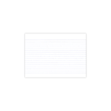 Generic Ruled Lined White Index Cards Pack of 50