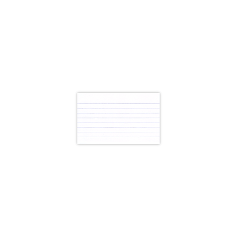 Yassin Ruled Lined White Index Cards Pack of 100