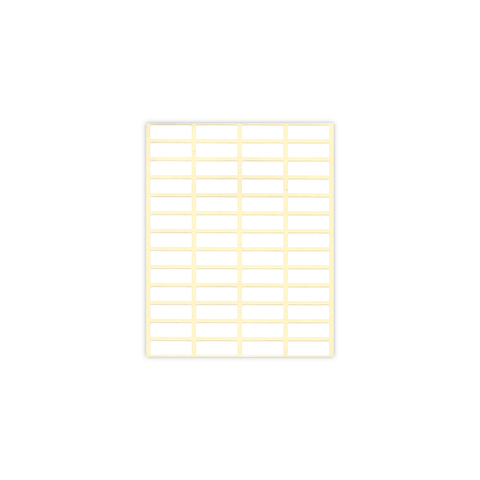 Generic Self-adhesive Labels 30 x 10 mm Sheet of 52