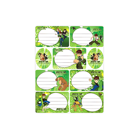 Generic Name Label Sticker Sheet of 7 + 2 Stickers