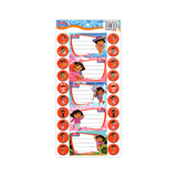 Generic Name Label Sticker Sheet of 5 + Mini Stickers