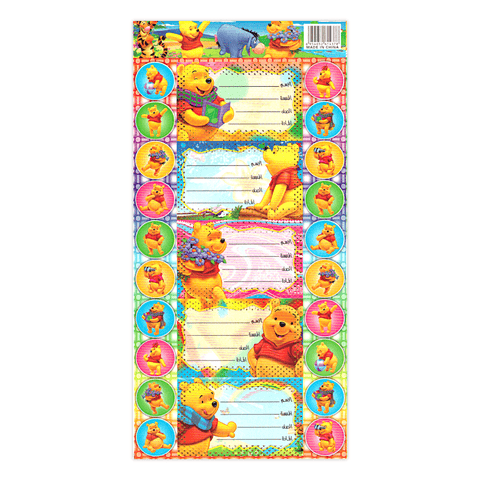 Generic Name Label Sticker Sheet of 5 + 20 Mini Stickers – Bayan eShop
