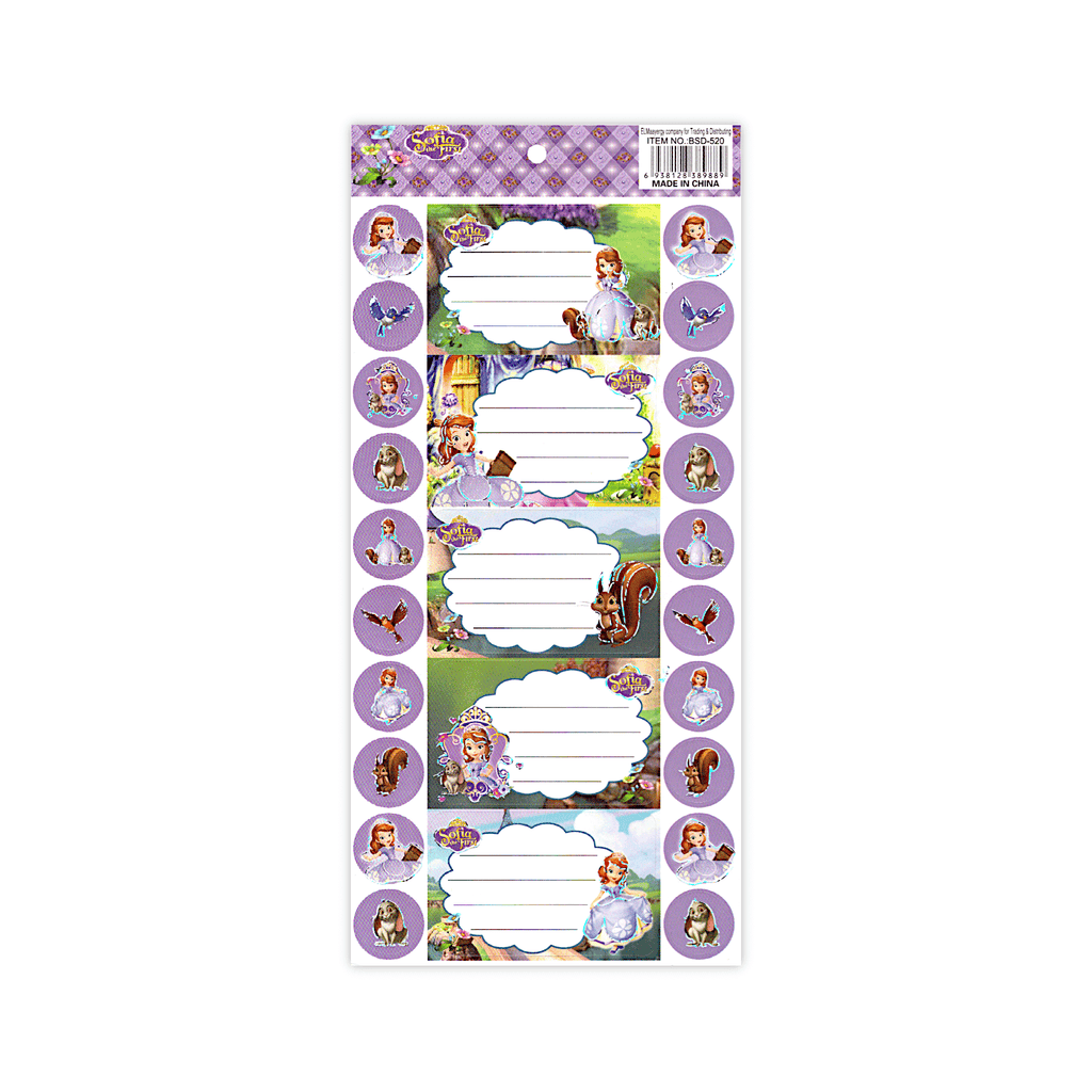 Generic Name Label Sticker Sheet of 5 + Mini Stickers – Bayan eShop