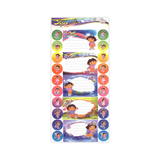 Top Name Label Sticker Sheet of 5 + 20 Mini Stickers