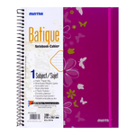 Mintra Batique Spiral Notebook 1 Subject 100 Sheets