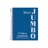 Mintra Jumbo Mini Spiral Notebook 5 Subjects 200 Sheets A5