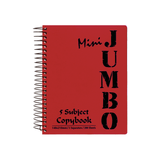 Mintra Jumbo Mini Spiral Notebook 5 Subjects 200 Sheets A5