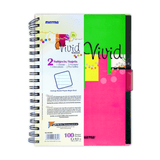 Mintra Vivid Spiral Notebook 2 Subjects 100 Sheets