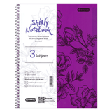 Sasco Shiny Spiral Notebook 3 Subjects 120 Sheets