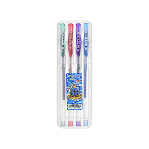 Hao Colored Glittery Gel Pen Set of 4