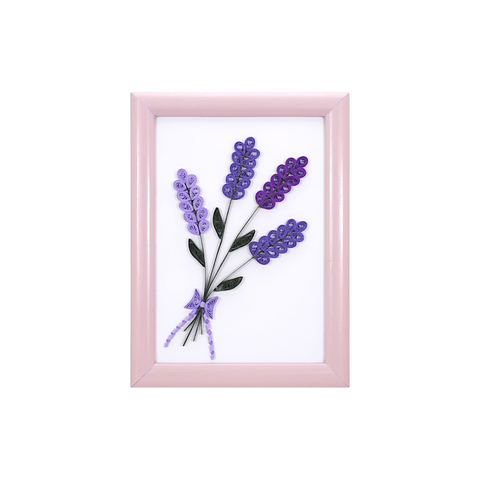 Crafty Paper Quilling Lavender Framed Art