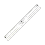 Keyroad Plastic Ruler 30 cm Clear