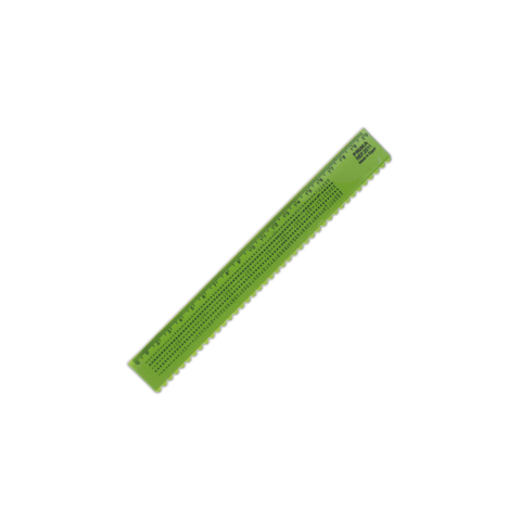Prima Plastic Ruler Wave Edge 20 cm