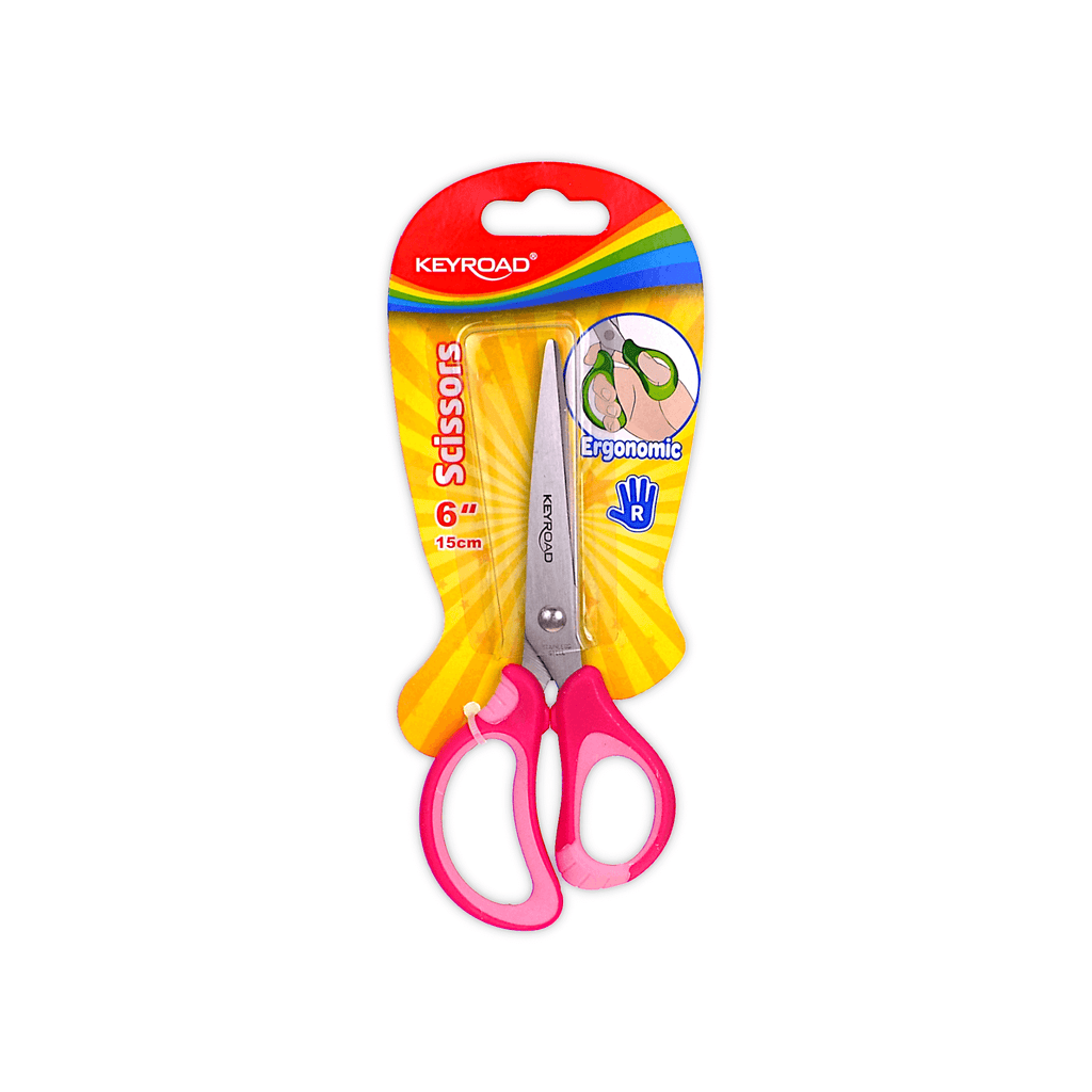 KEYROAD Safety Scissors For Kids - 12.5cm Rounded Blade Children's Scissors With Durable Plastic Handle