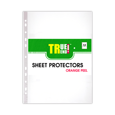 True Trend U-Shape Sheet Protector Clear A4
