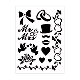 Keep Smiling Plastic Craft Painting Stencils