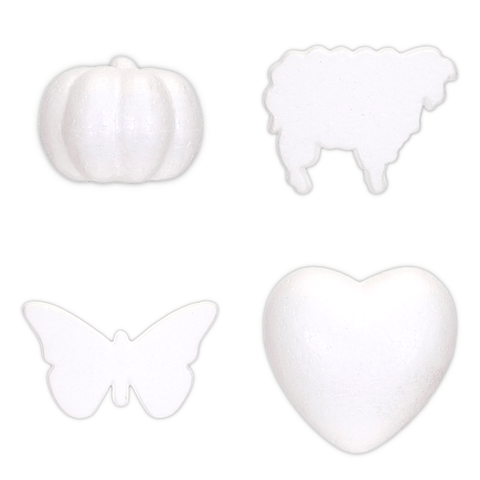 Simba Crafts White Styrofoam Shapes