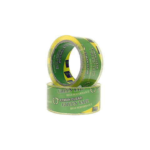Green Heavy Duty Clear Adhesive Packing Tape 46 mm