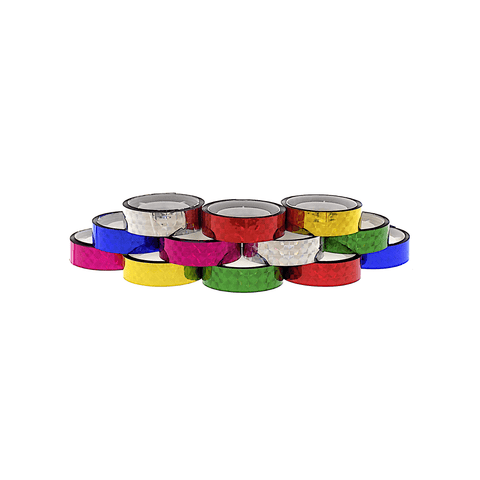 Generic Colored Metallic Washi Tape  Set of 12 Rolls