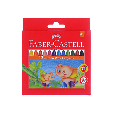 Faber-Castell Jumbo Wax Crayons 105 mm Pack of 12