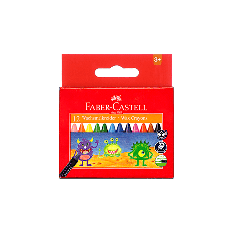 Faber-Castell Slim Wax Crayons 75 mm Pack of 12