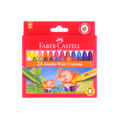 Faber-Castell Jumbo Wax Crayons 90 mm Pack of 24