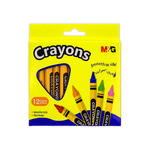 M&G Triangular Wax Crayons 90 mm Pack of 12