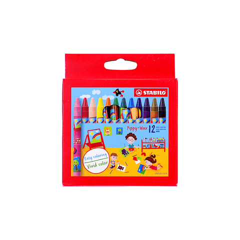 Stabilo Wax Crayons 90 mm Box of 12
