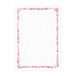 Generic Lined Paper with Decorative Border A4 Pack of 45